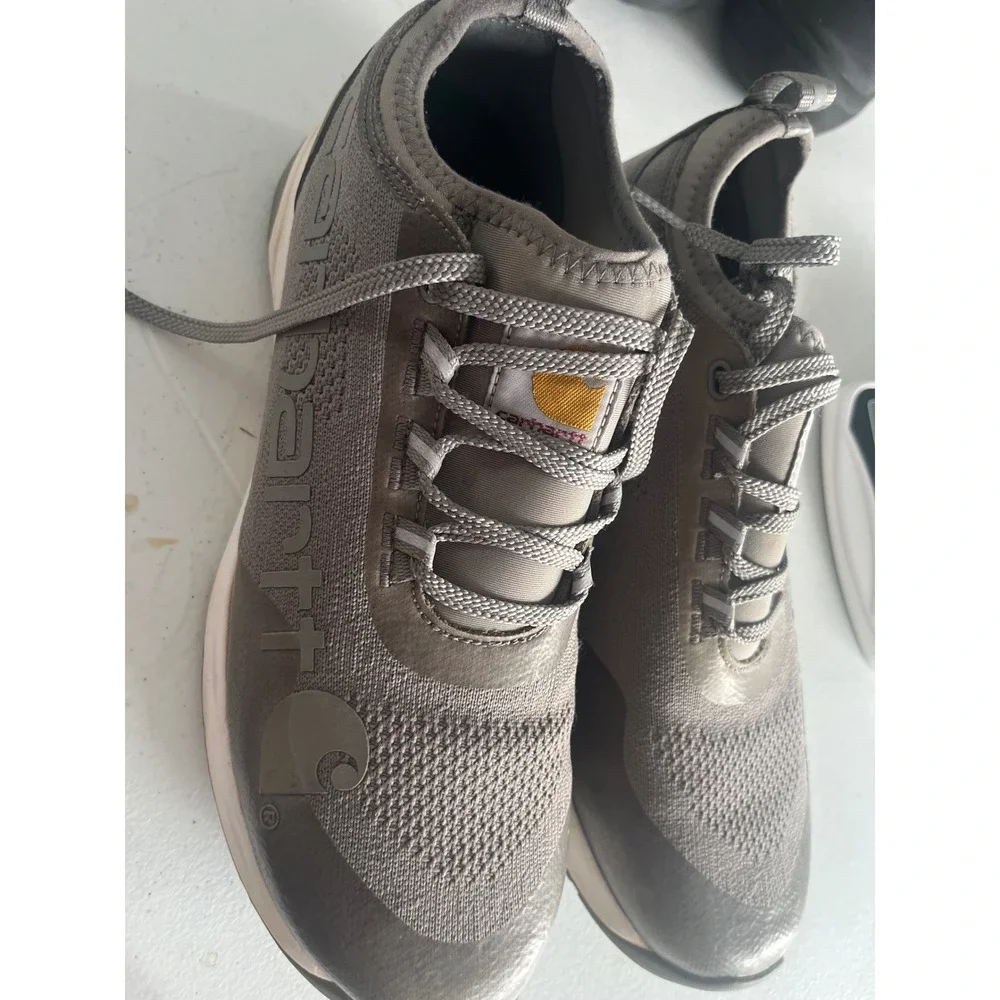 Carhartt Force Mens Grey Knit Lightweight Athletic Work Shoes Sneakers